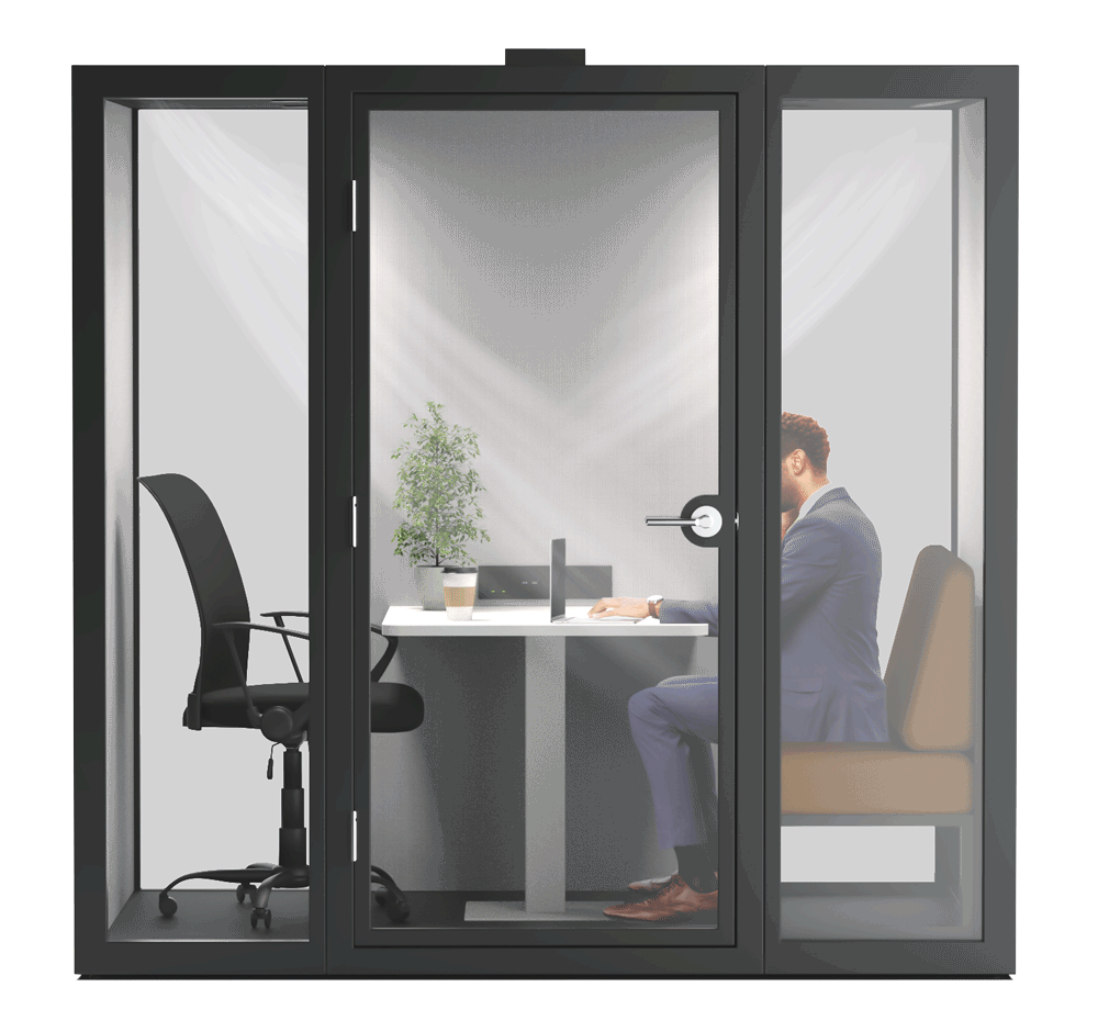 Decibel Double | Soundproof Meeting Pod | Spaceworx®