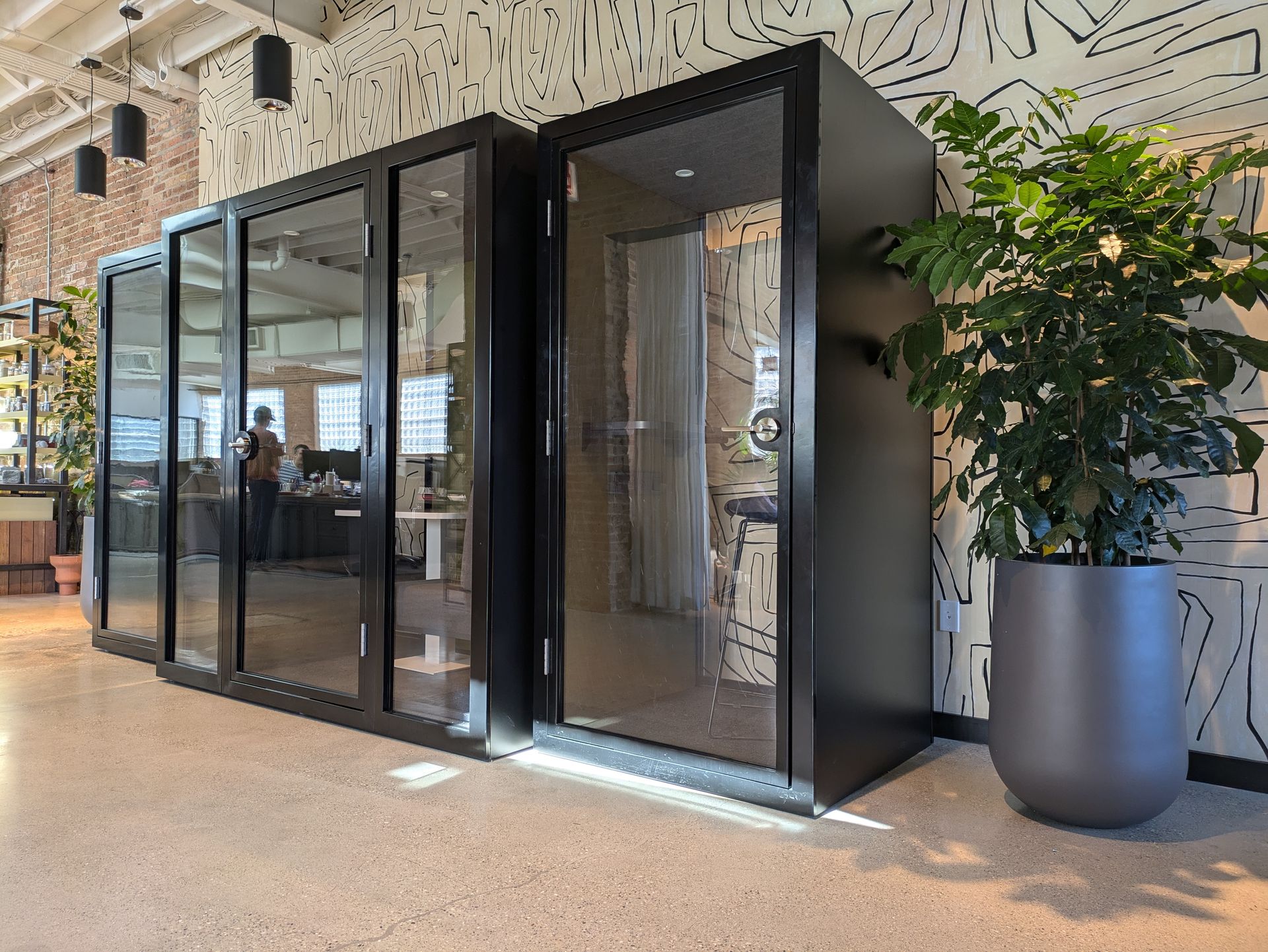 Spaceworx Decibel phone booths modern office