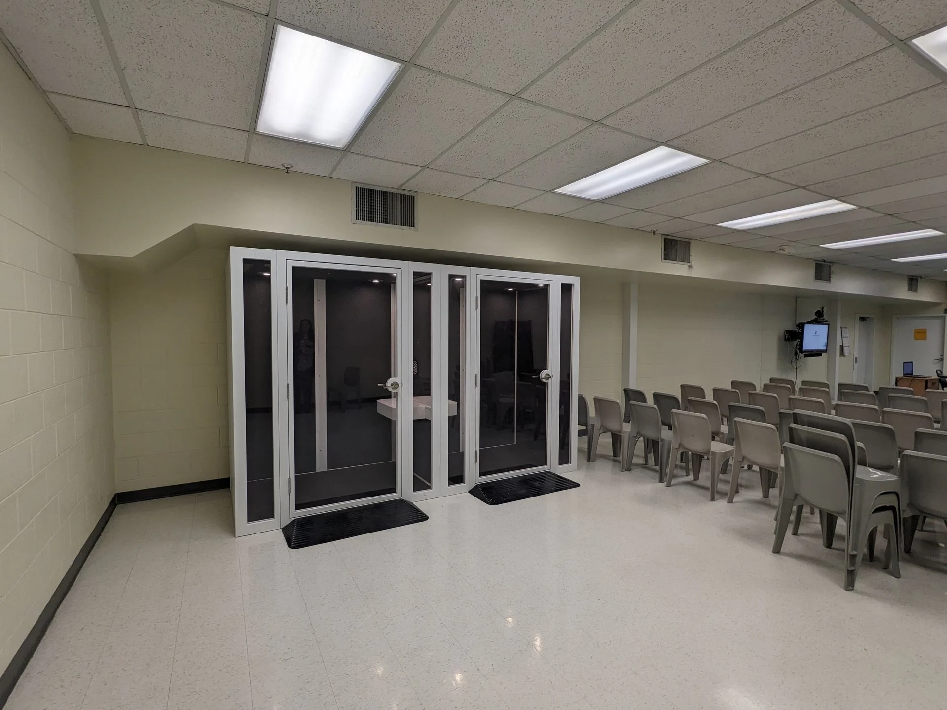 Duramate Prison Booth Separated Meeting Pod