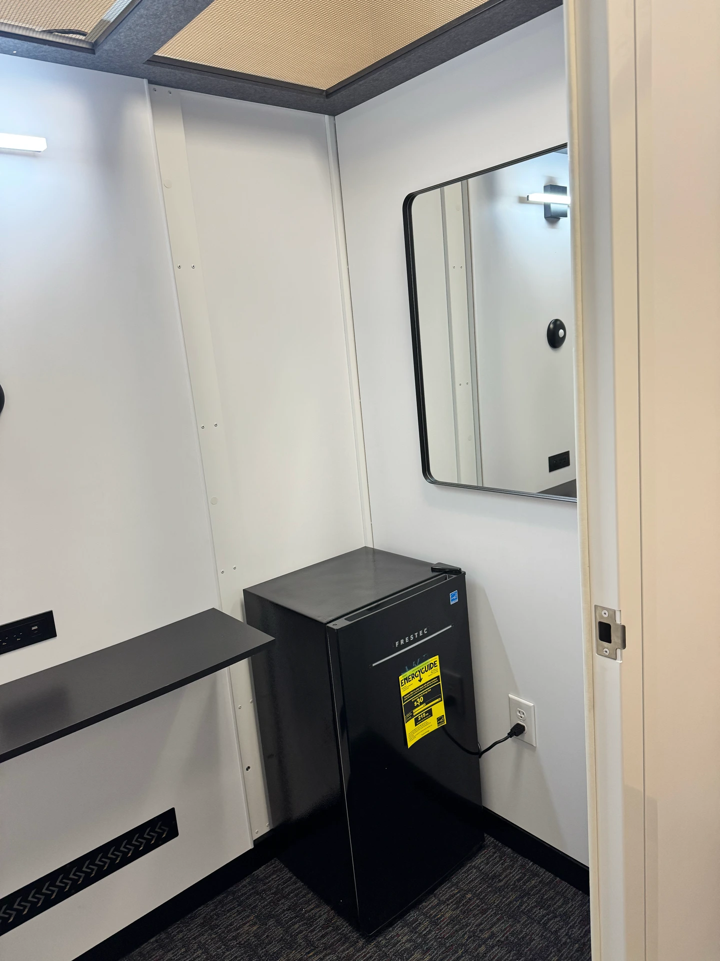 Interior of MomSpace Lactation Pod