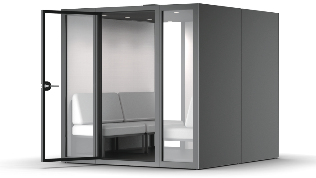 Decibel Conference Meet Smart™ Lounge & Table Set 
Upholstery Color: Light Grey Fabric Upholstery